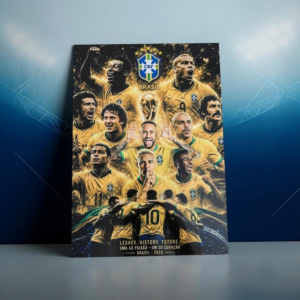 Metal Poster Brazil