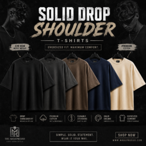Solid Drop Shoulders T-Shirt