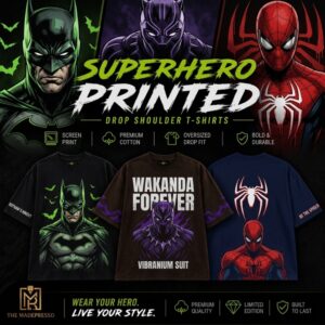 Superheroes Drop Shoulders T-Shirt
